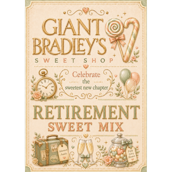 Happy Retirement Sweets Jar Perfect for Parties & Corporate Events 420g