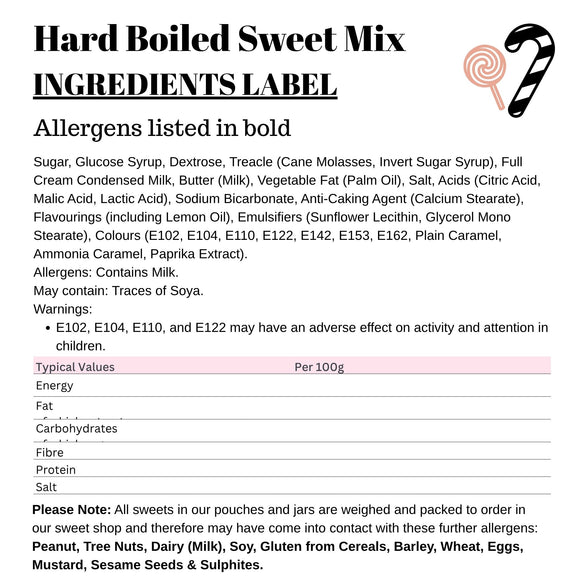 Hard Boiled Sweet Mix