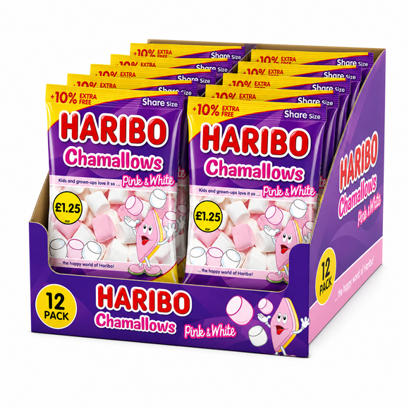 Haribo Chamallows Pink & White Share Bags 140g PMP