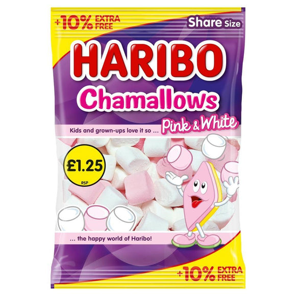 Haribo Chamallows Pink & White Share Bags 140g PMP