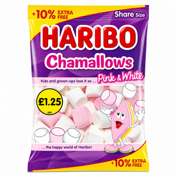 Haribo Chamallows Pink & White Share Bags 140g PMP