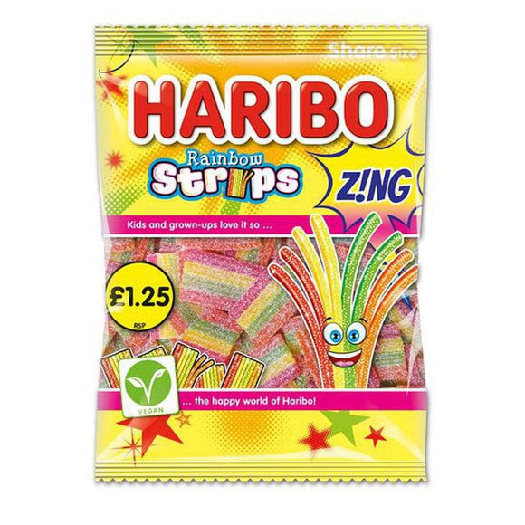 Haribo Rainbow Strips Z!NG 130g