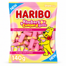 Haribo Rhubarb & Custard Rolls 140g PMP