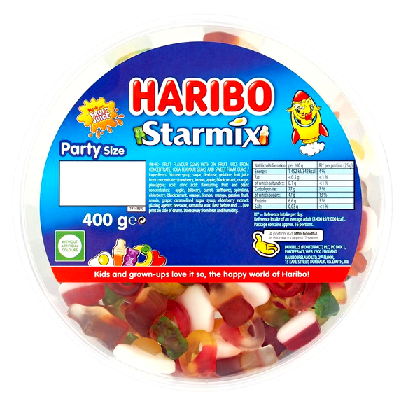 Haribo Starmix Sweet Tub 400g