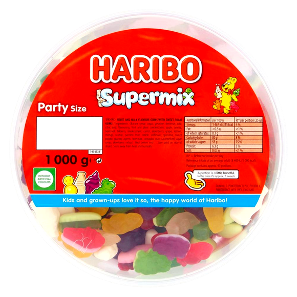 Haribo Supermix Tub 1kg