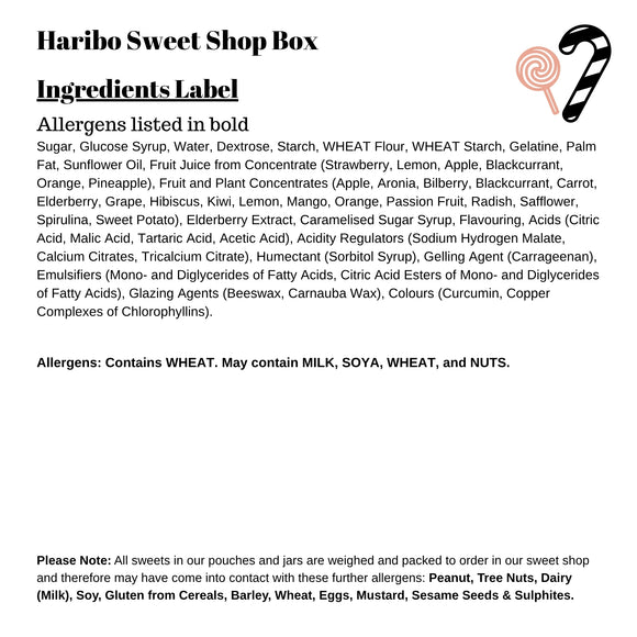 Haribo Sweet Shop Box (10 x Bags)