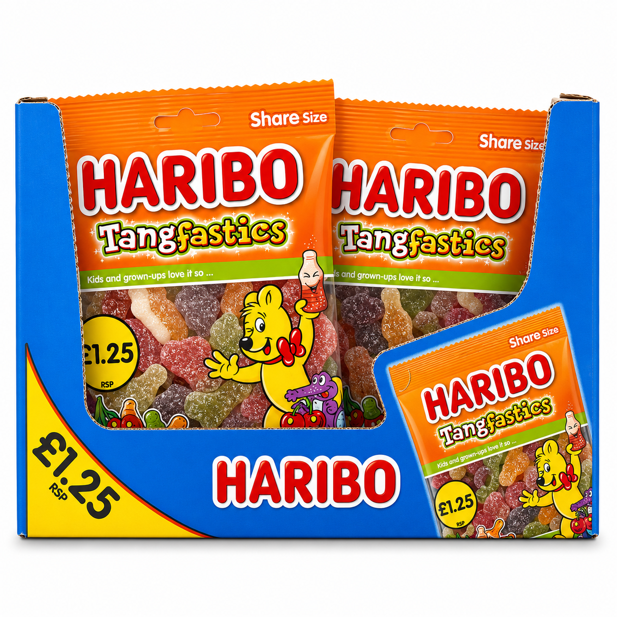 Haribo Tangfastics Share Bags 140g PMP – Giant Bradley's Online