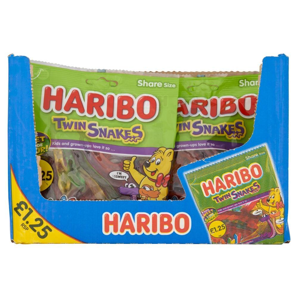 Haribo Twin Snakes Bag 140g PMP – Giant Bradley's Online Sweet Shop