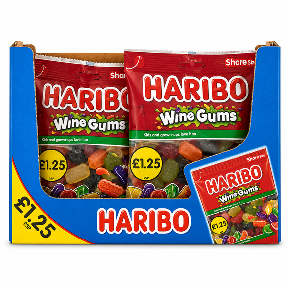 Haribo Wine Gums 140g PMP