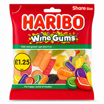 Haribo Wine Gums 140g PMP