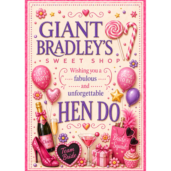 Hen Night Pink Sweet Party Jar 600g