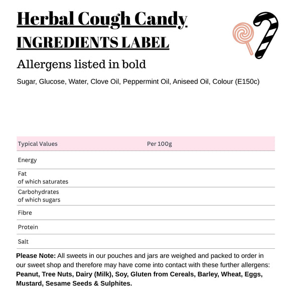 Herbal Cough Candy (Winter Candy)