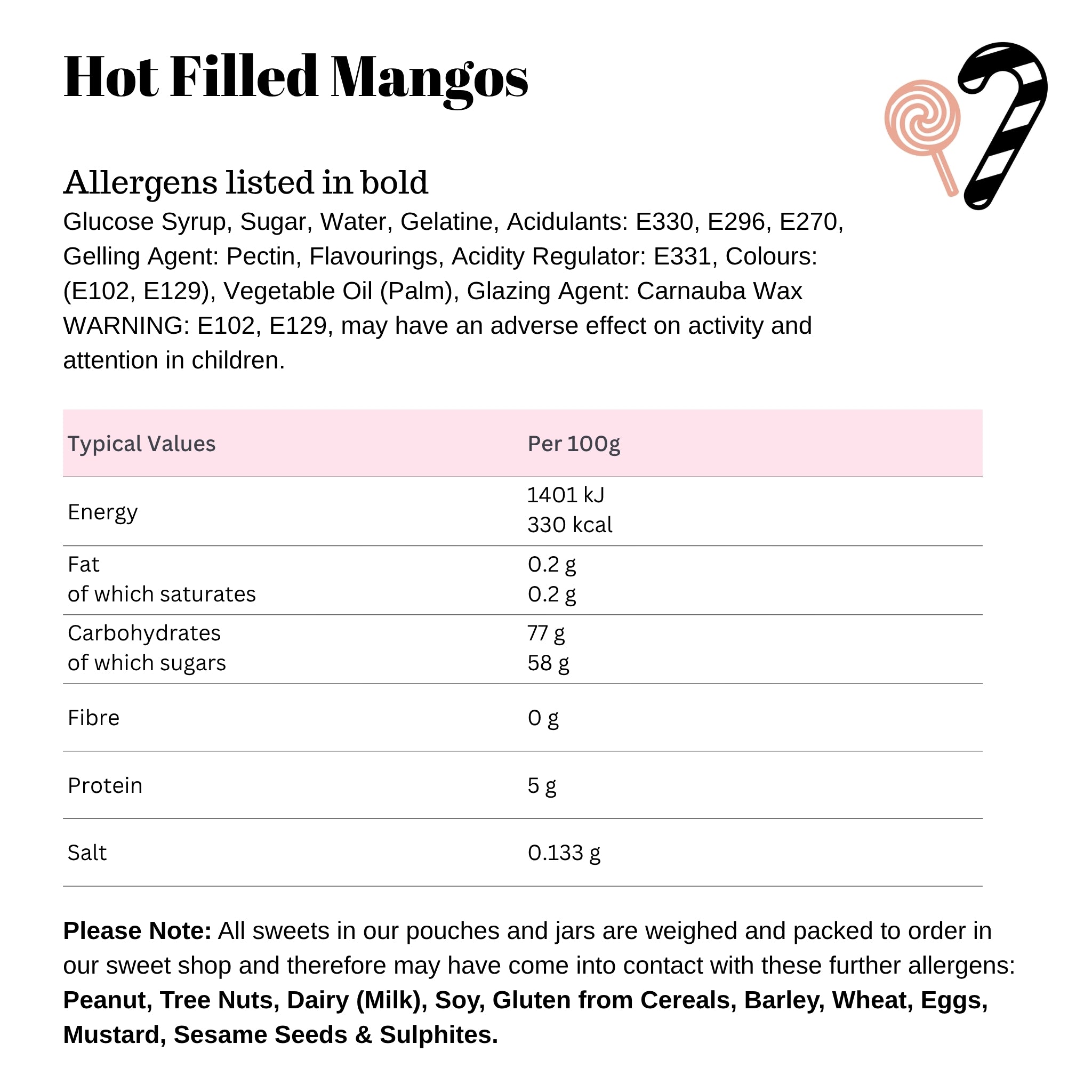 Hot Filled Mangos