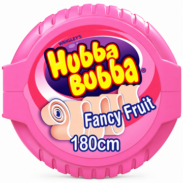 Hubba Bubba Fancy Fruit Bubblegum Mega Long Tape 56g