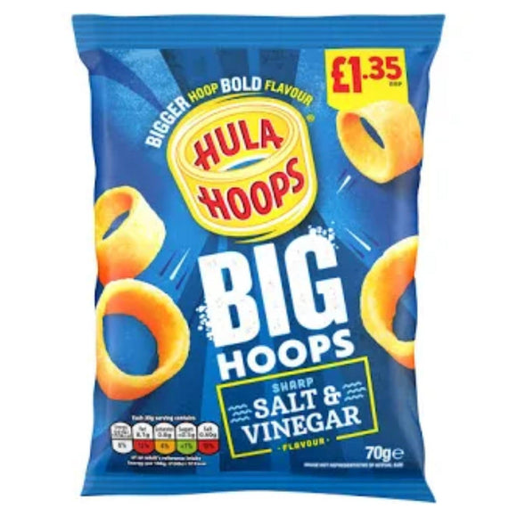 Hula Hoops Big Hoops Salt & Vinegar 70g