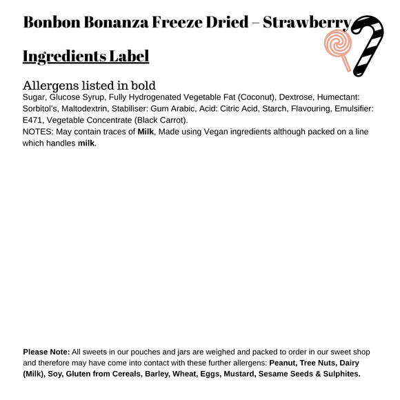 Bonbon Bonanza Freeze Dried – Strawberry