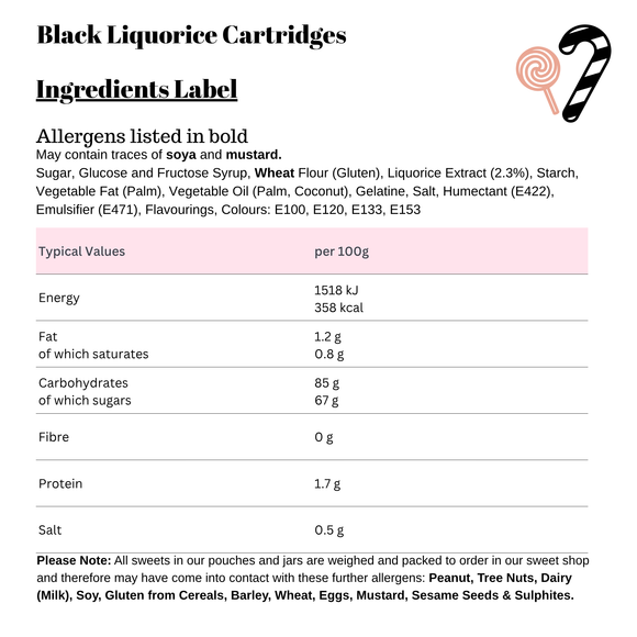 Black Liquorice Cartridges