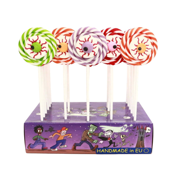 Iris Terror Eye Spiral Lolly (Assorted Colours) 60g x 1 Lolly