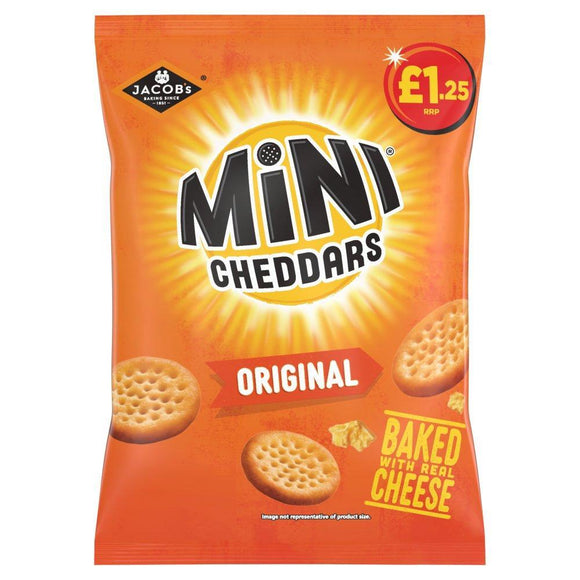Jacob's Mini Cheddars Original Snacks 90g PMP