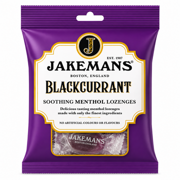 Jakemans Blackcurrant Menthol Bag 73g