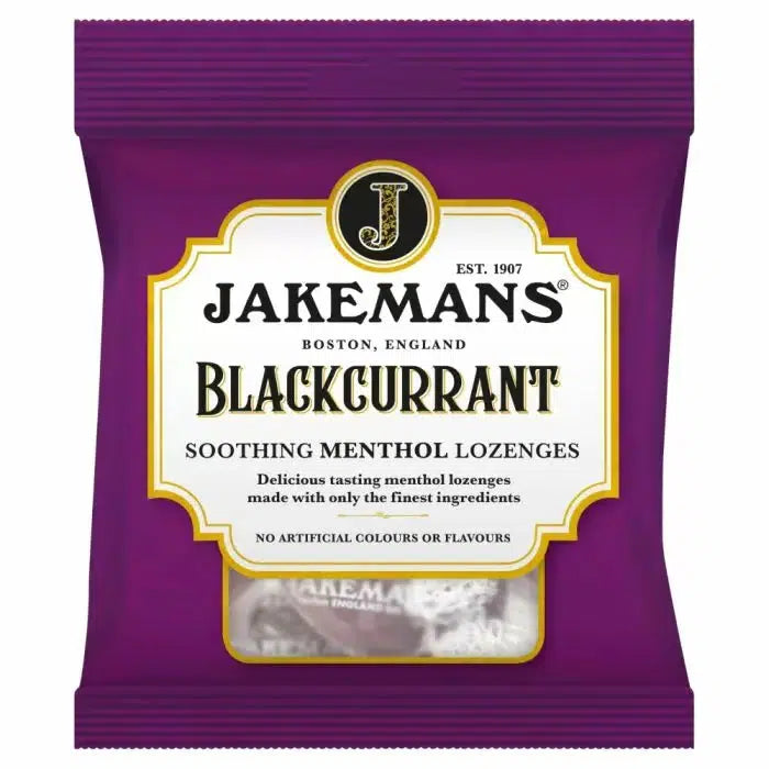 Jakemans Blackcurrant Menthol Bag 73g