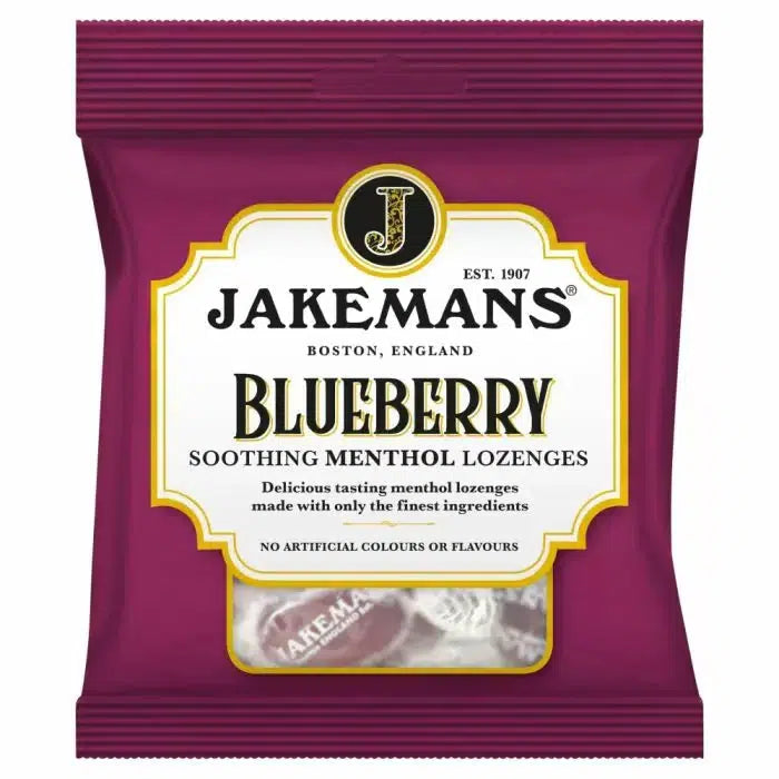 Jakemans Blueberry Menthol Bag 73g