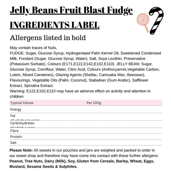 Jelly Beans Fruit Blast Fudge