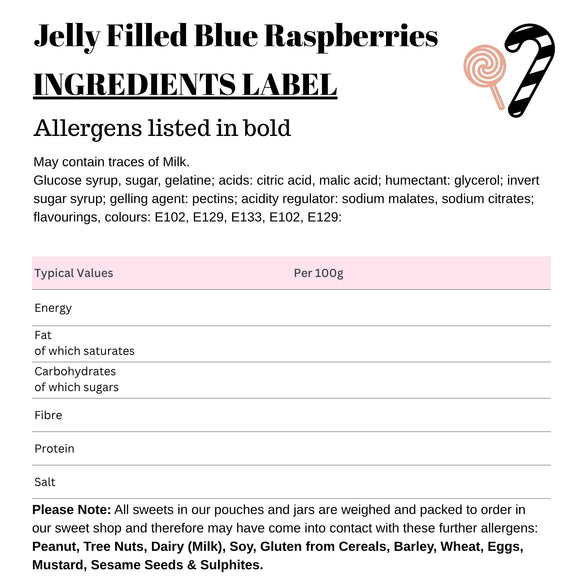 Jelly Filled Blue Raspberries