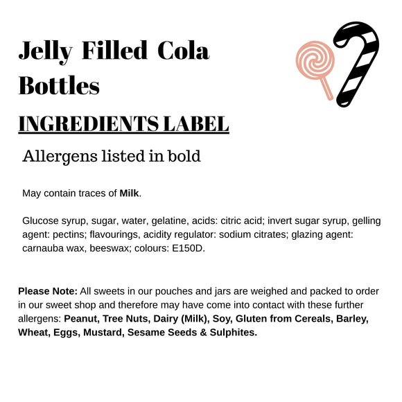 Jelly Filled Cola Bottles