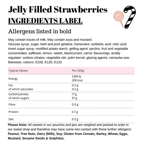 Jelly Filled Strawberries