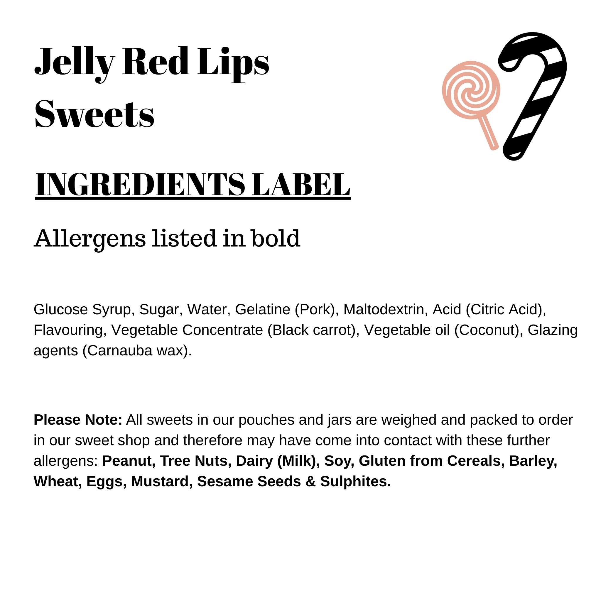 Jelly Red Lips Sweets
