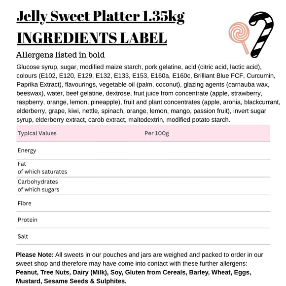 Jelly Sweet Platter 1.35kg