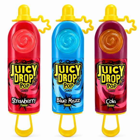 Juicy Drop Pop Lollipop With Sour Gel 26g