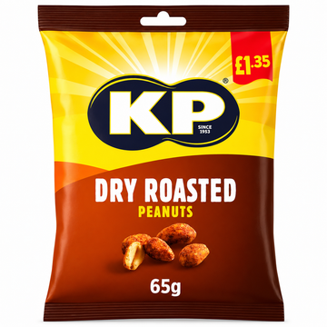 KP Dry Roasted Peanuts 65g PMP