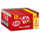 Kit Kat 4 Finger Milk Chocolate Bar 3 Pack 124g PMP