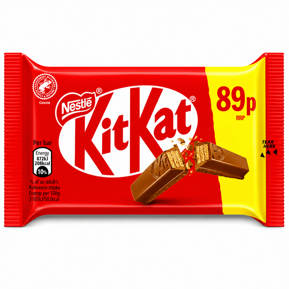 Kit Kat 4 Finger Milk Chocolate Bar 41.5g PMP