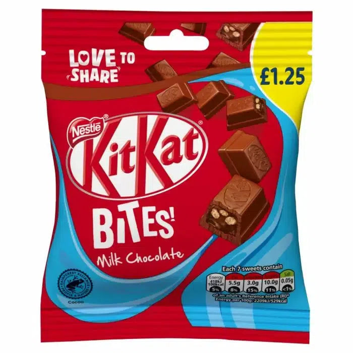 Kit Kat Bites Milk Chocolate Sharing Bag 80g