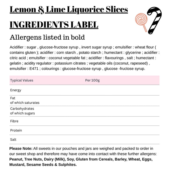Lemon & Lime Liquorice Slices