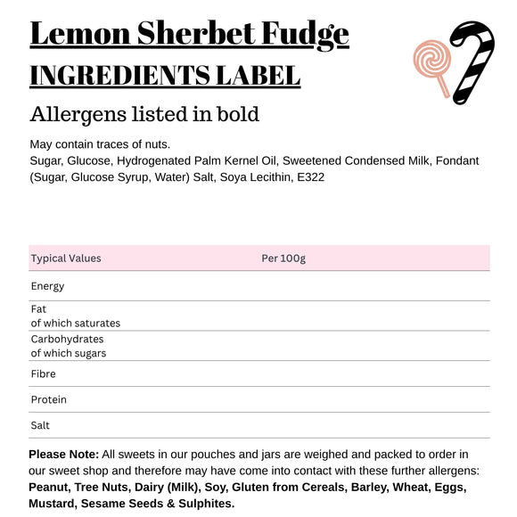 Lemon Sherbet Fudge