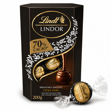 Lindt Lindor Extra Dark Chocolate Truffles 200g