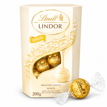 Lindt Lindor White Chocolate Truffles 200g