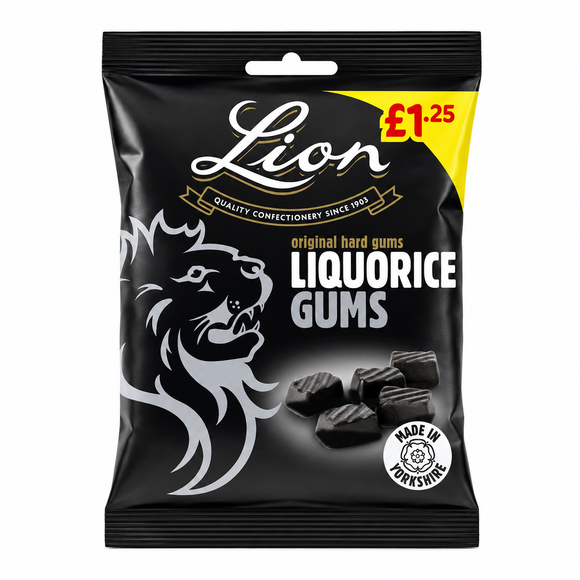 Lion Liquorice Gums Bags 130g PMP
