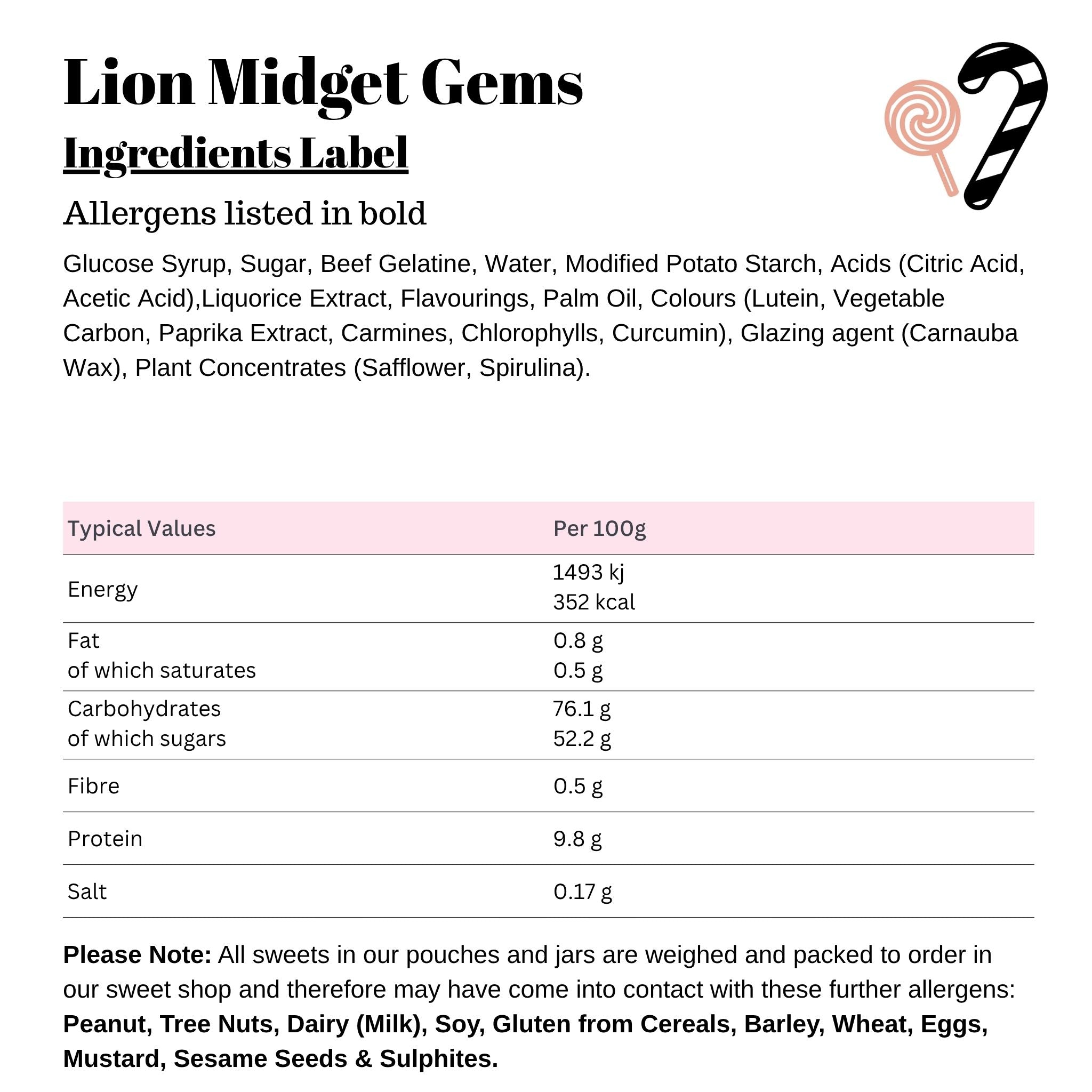 Lion Midget Gems