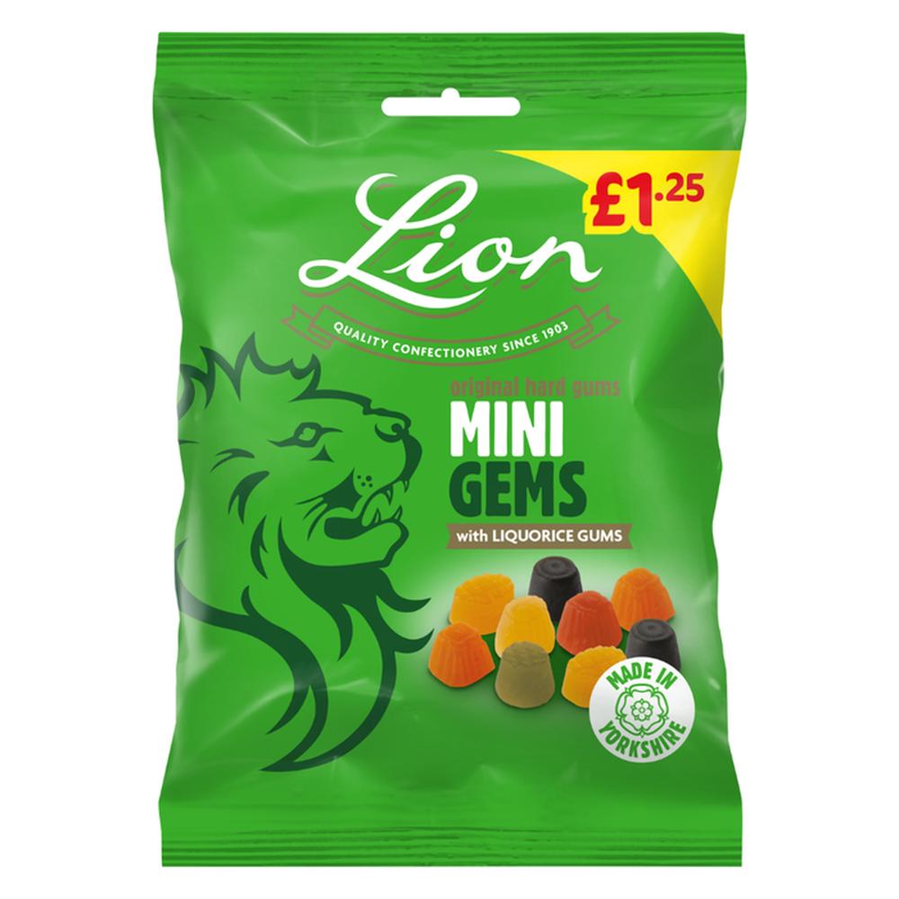 Lion Mini Gems 130g - Giant Bradley's Online Sweet Shop