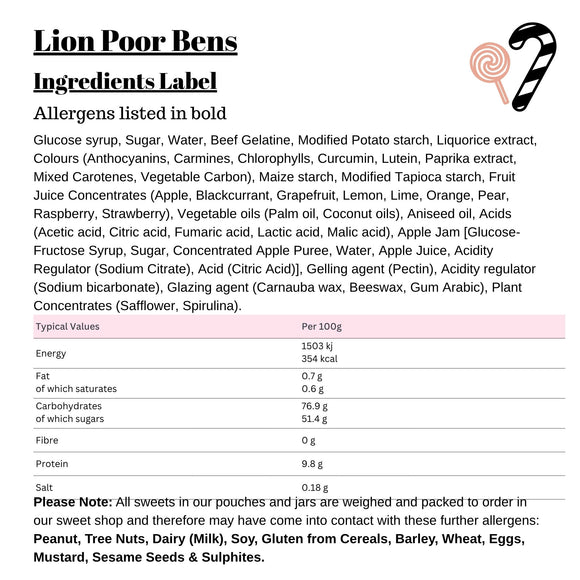 Lion Poor Bens