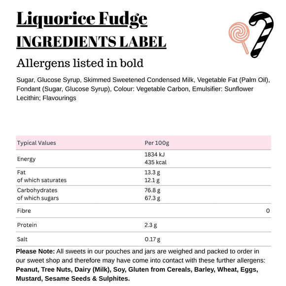 Liquorice Fudge
