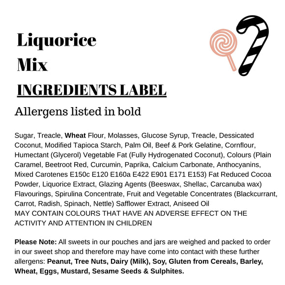 Liquorice Sweets Mix