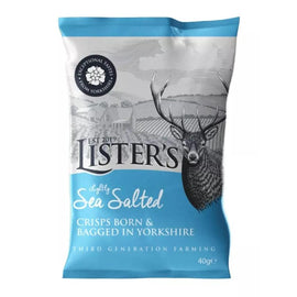Listers Crisps Sea Salted 40g