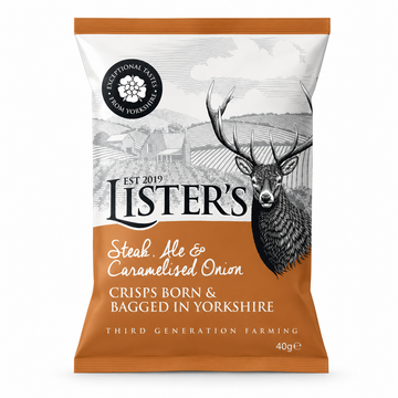 Lister's Steak, Ale & Caramelised Onion Crisps