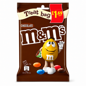 M&M's Chocolate Treat Bags 82g PMP